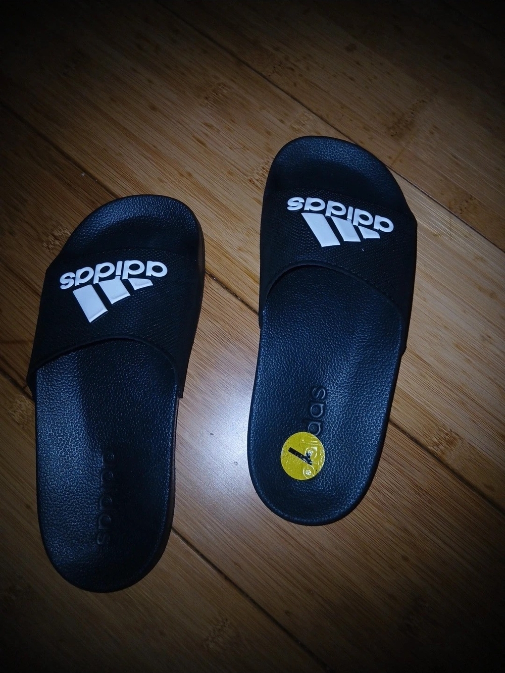 Adidas Kids Black Adidas Slide Sandals